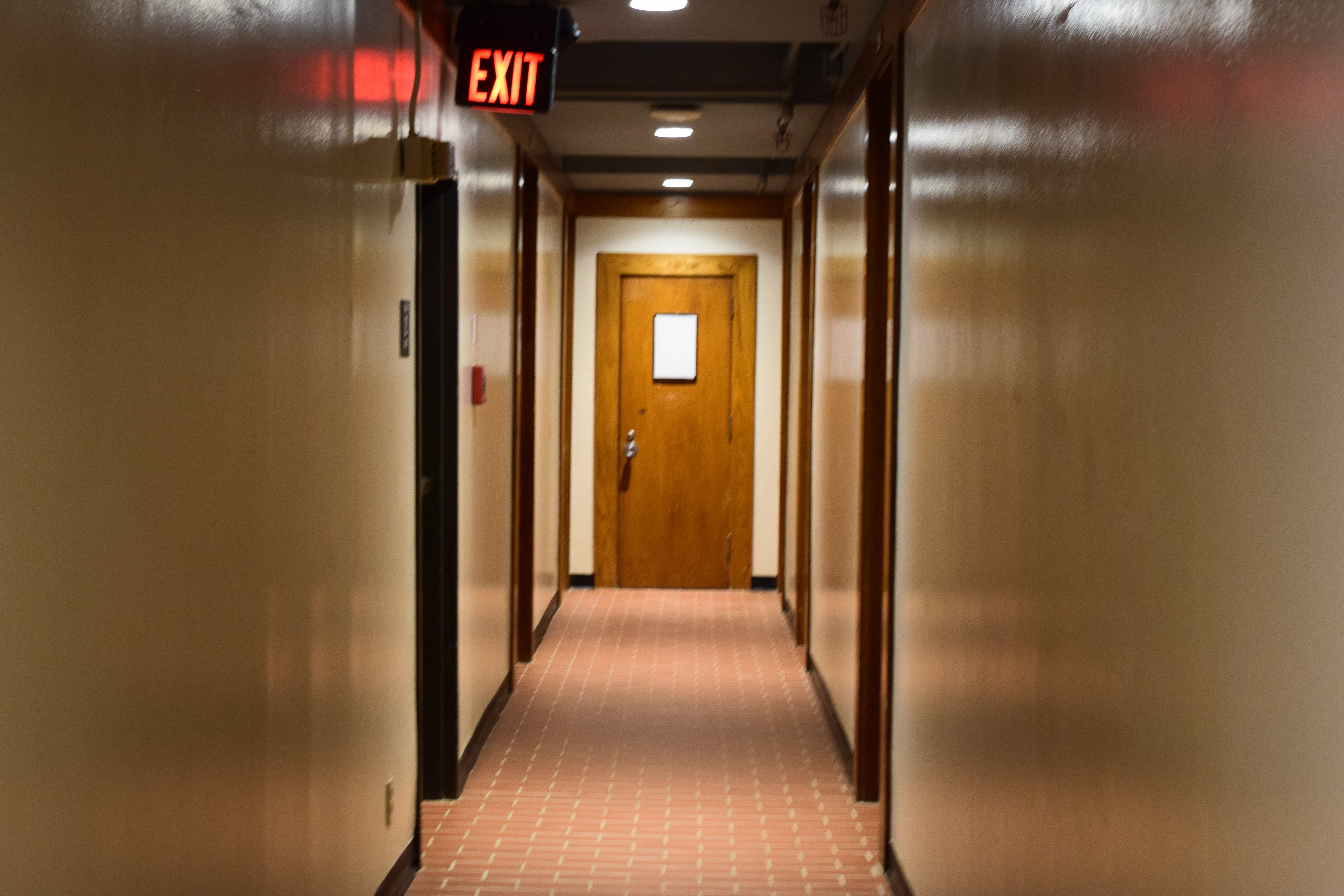 old dorm hallway